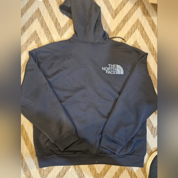 NEW The North Face Horizon Men Jacket Adult L Gray Logo Hoodie Fleece Full Zip - Picture 4 of 11